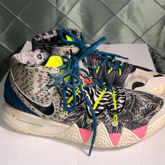 Nike Kybrid Men's "What the Neon" CQ9323 002 Kyrie Irving‎ size 9.5 *GS8 - Picture 2 of 9